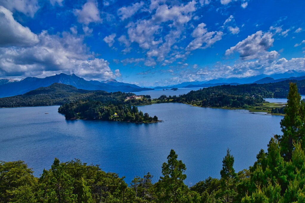 Paisaje de Bariloche en la Patagonia Argentina